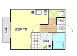 ロゼオルテンシア【1階】の間取り