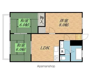レジデンス三笠山【3階】の間取り
