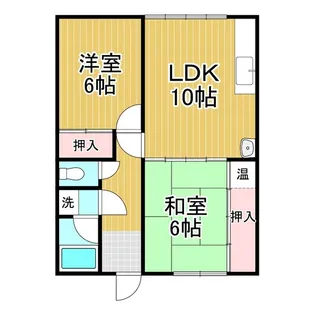 酒巻ハイツ2号棟【1階】の間取り