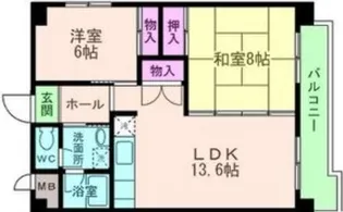 アドニス【5階】の間取り