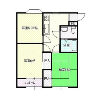 レジデンスR【2階】の間取り