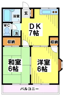 東京都調布市深大寺北町6【アパート】の間取り