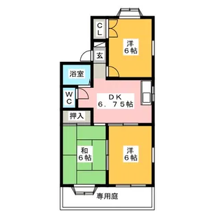 エイトピア70【1階】の間取り