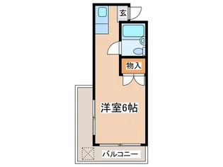 常盤台ワン【2階】の間取り
