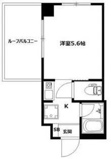 ATTIC天王町【4階】の間取り