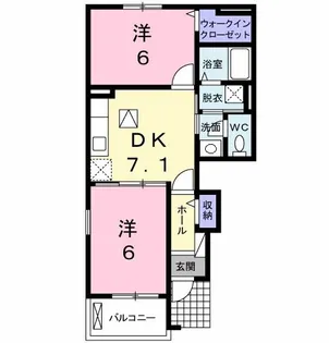 アバンツァート 西島【1階】の間取り
