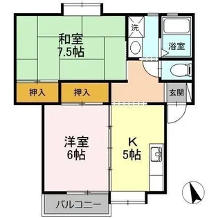 アーバンハイツ【2階】の間取り