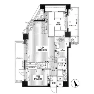 クレストフォルム南馬込【3階】の間取り