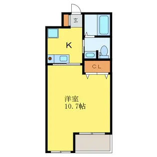 ワースヴィラ【2階】の間取り