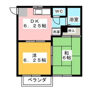 ガーデンハイツ神屋【1階】の間取り
