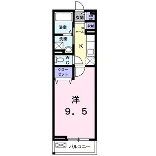ソレイユ ルヴァン【2階】の間取り