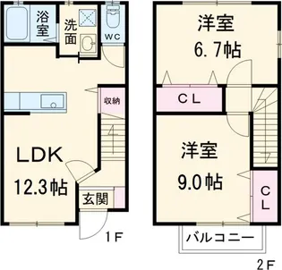 静岡県浜松市中央区原島町【一戸建】の間取り