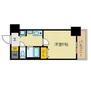 1Kの間取り画像