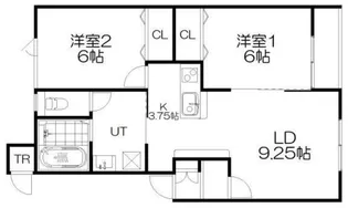 プリムヴェールI【2階】の間取り