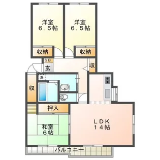 グレースマンション【2階】の間取り
