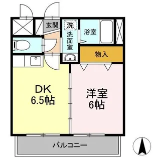 ティアレ高坂【2階】の間取り