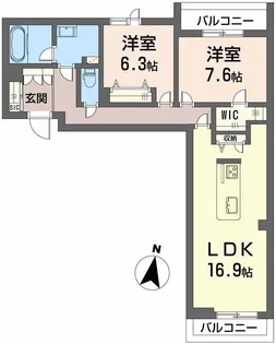 鹿児島県鹿児島市春日町【マンション】の間取り
