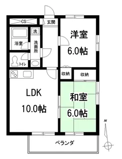 グリーンタウン大泉学園II B棟【2階】の間取り