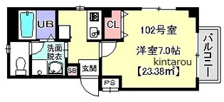 Peace船橋【1階】の間取り