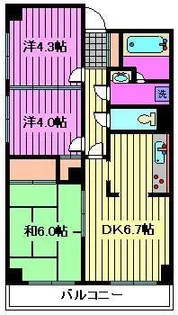 埼玉県さいたま市南区根岸5【マンション】の間取り