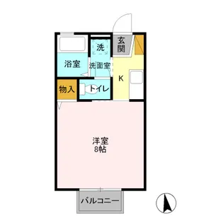 茨城県結城市みどり町2【アパート】の間取り