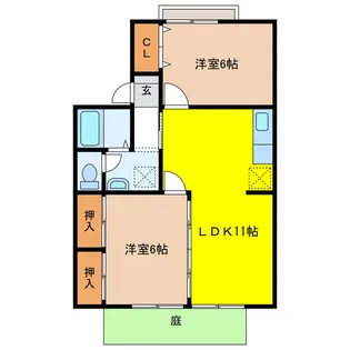 岐阜県岐阜市清本町8【アパート】の間取り