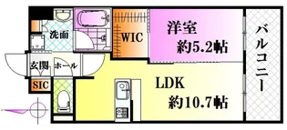 トラストコート中筋【8階】の間取り