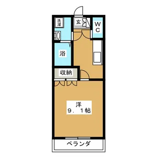 サンハイツ【1階】の間取り