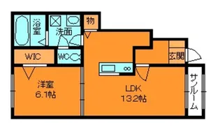 ライズ【1階】の間取り