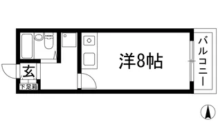 Enuzハイツ【4階】の間取り
