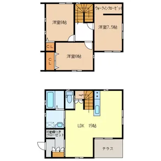 三重県津市半田【一戸建】の間取り