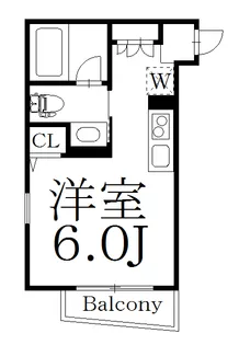 東京都中野区中野6【アパート】の間取り