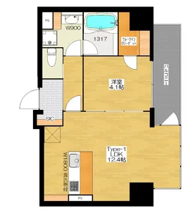 BRAVE常盤町II【12階】の間取り