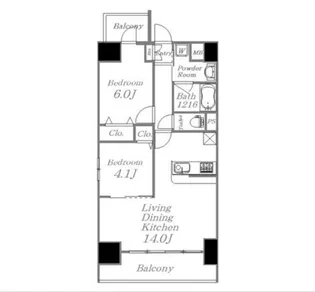 東京都江東区亀戸9【マンション】の間取り