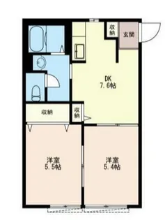 エクセルハイム【0】【1階】の間取り