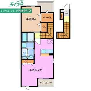 トワニー・K III棟【2階】の間取り