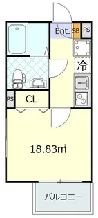 ルノン蒲田【2階】の間取り