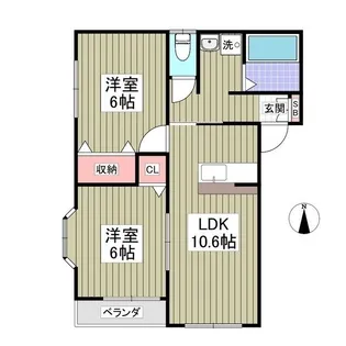 ハーヴェスト玉村【2階】の間取り