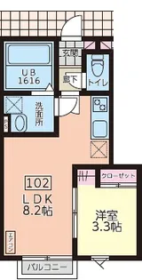 デュマンA【1階】の間取り
