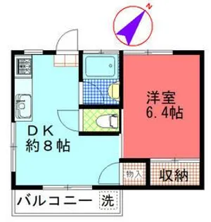 細山コーポ【3階】の間取り