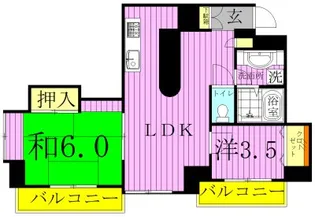 グリーンハイム平成【2階】の間取り