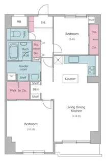 レジディア目白【5階】の間取り