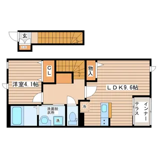 アヴニールブリエ【2階】の間取り