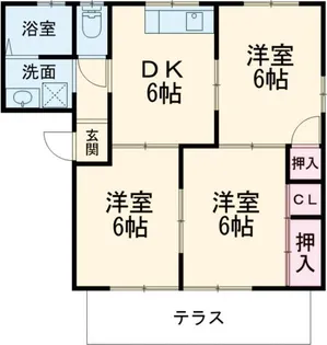 3DKの間取り画像