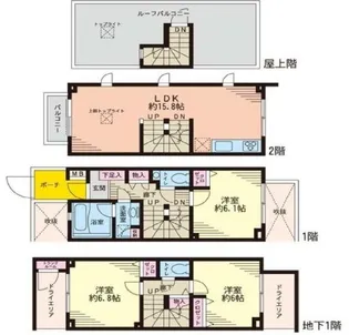 ラ・ピアッツァ上野毛【1階】の間取り