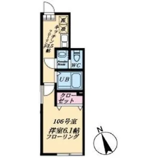 東京都練馬区中村南2【アパート】の間取り