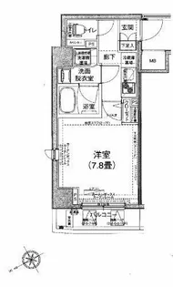 ルフレプレミアム芝公園【4階】の間取り