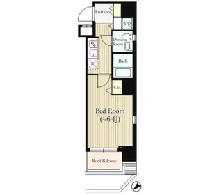 東京都港区新橋5【マンション】の間取り