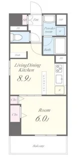 プラナ北上野【3階】の間取り