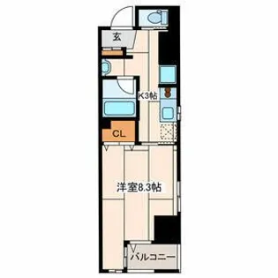 エルドシック横濱【8階】の間取り